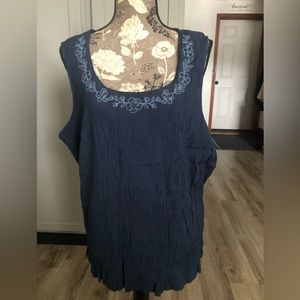 Blue Sleeveless Top